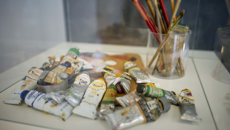 Painting utensils Oskar Kokoschka House, &copy; Robert Herbst