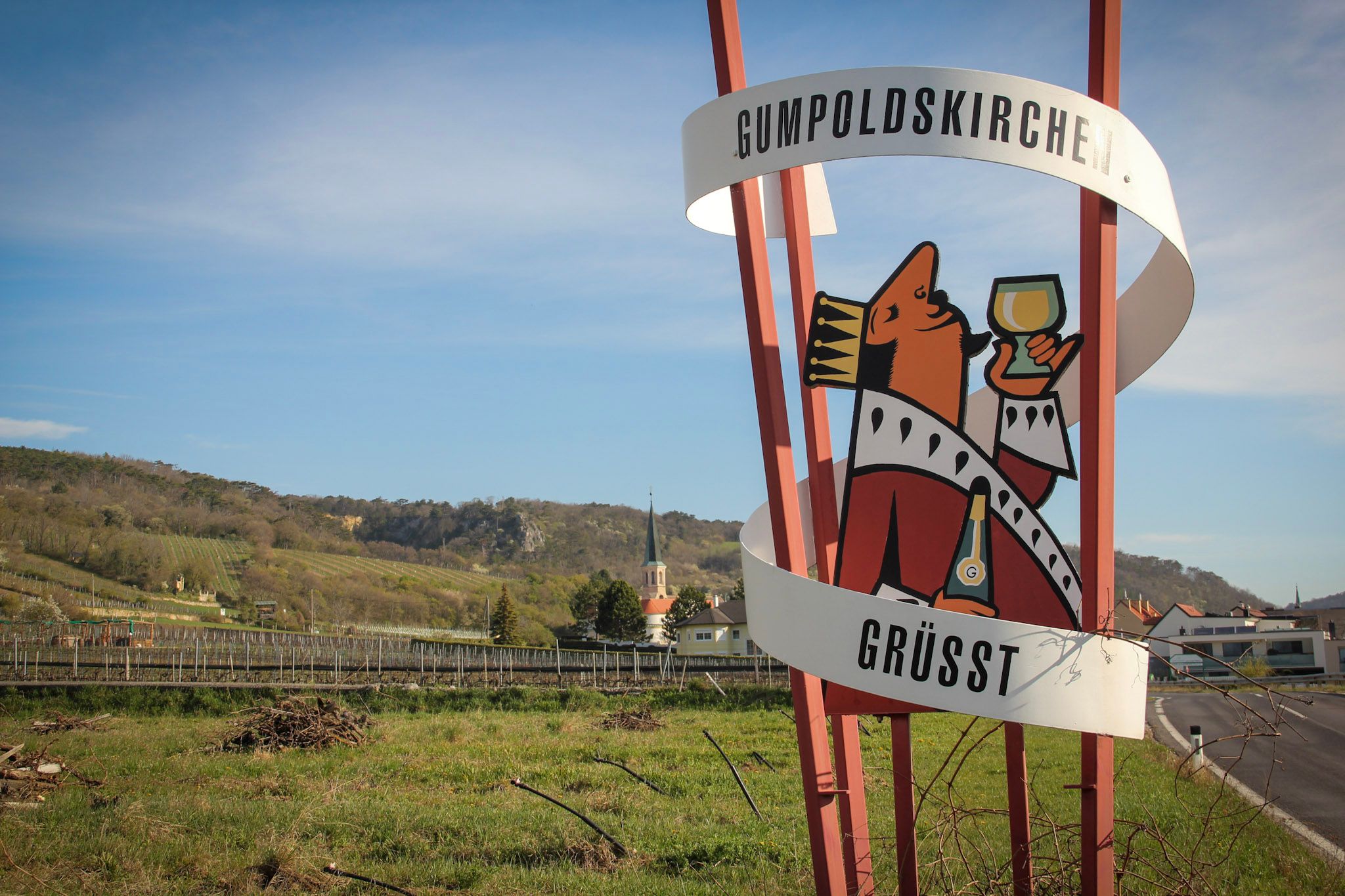 Gumpoldskirchen bejárata Baden felől