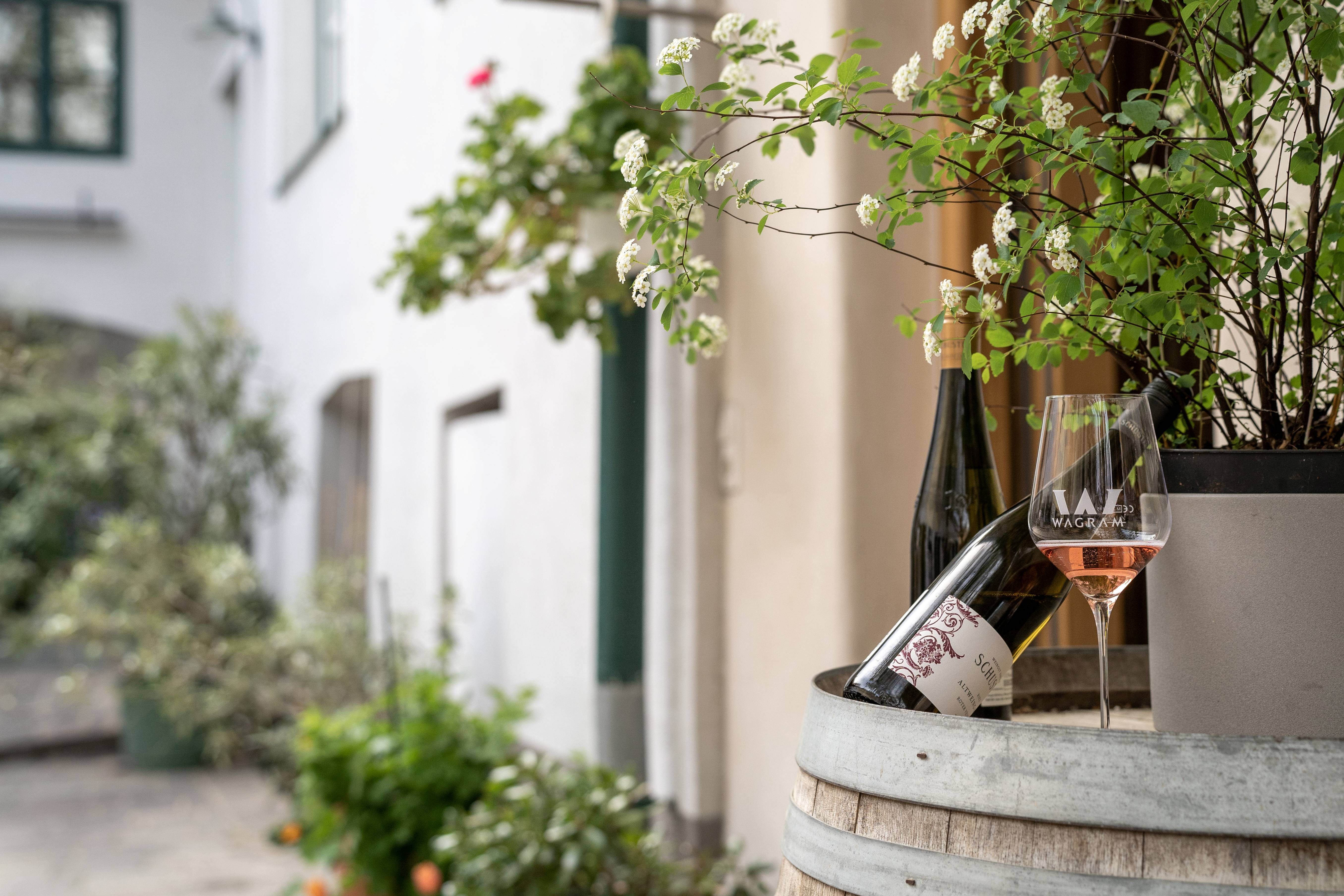 A Schuster Pincészet belső udvara