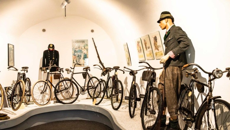 Bicycle museum exhibit, &copy; Mia Bodenstein