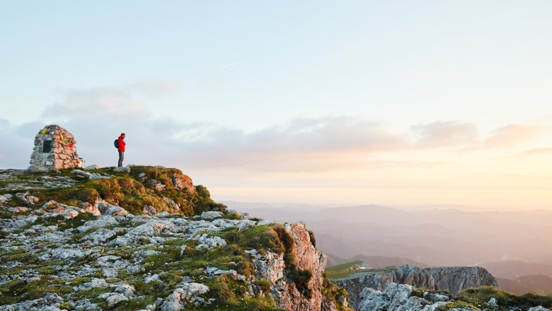 A legmagasabb csúcson állva., © Niederösterreich Werbung/Andreas Jakwerth