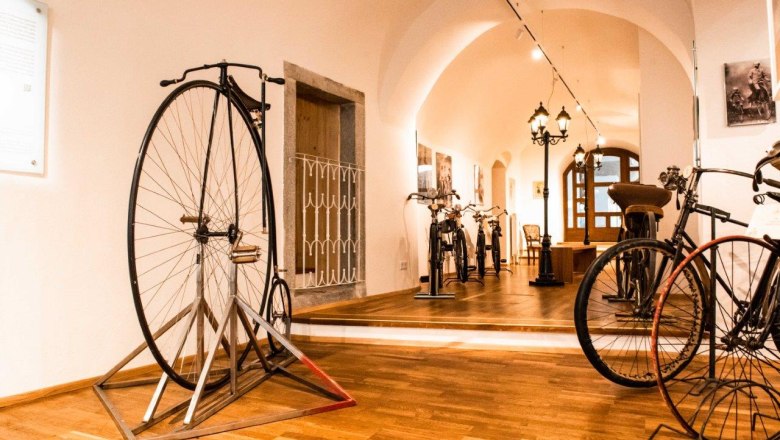 Bicycle museum exhibit, &copy; Mia Bodenstein