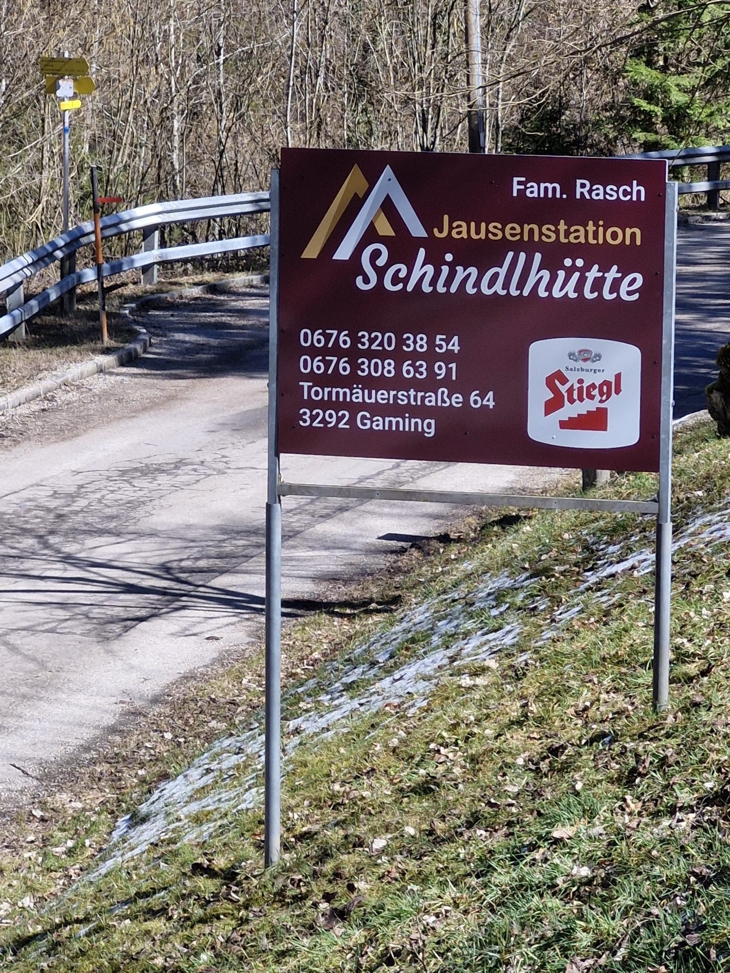 Schindlhütte tavasszal