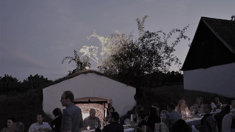 Panels in the &Ouml;hlbergkellergasse, &copy; Weingut A+A Mayer