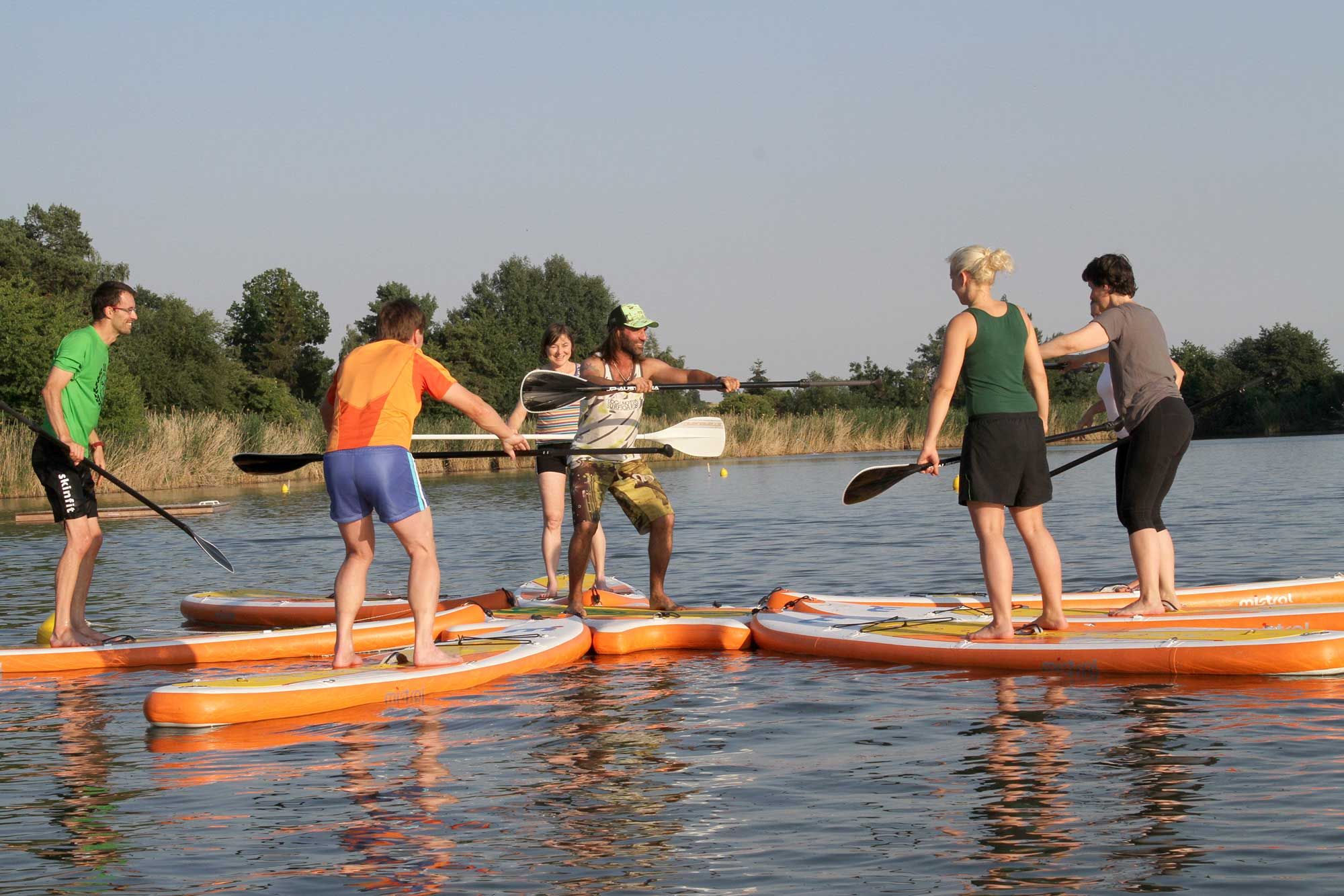 Stand up paddling az Edlersee tavon
