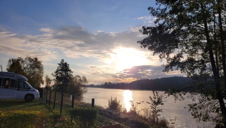 Danube view, &copy; Camping Marbach