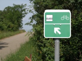 Beschilderung "Weinviertler Kellergassen Radrunde", &copy; Retzer Land