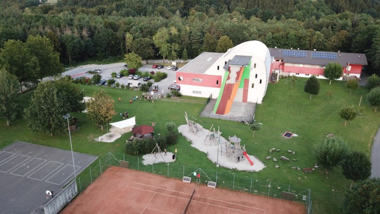 Luftaufnahme Freizeitanlage Weinburg, © Gemeinde Weinburg