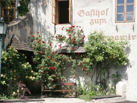 Rastplatz in Aggsbach Markt, &copy; Arbeitskreis Wachau/TU Wien