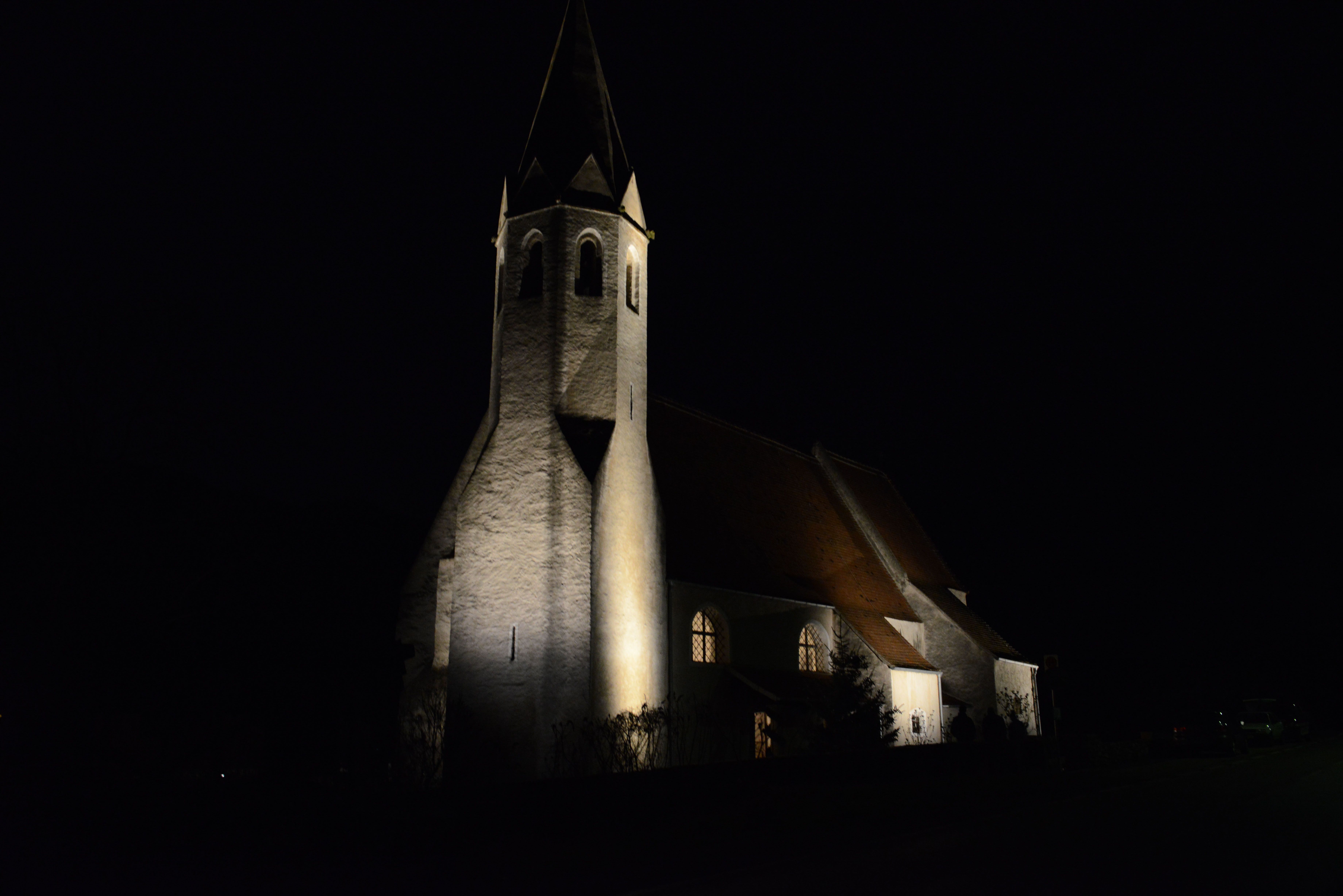 St. Johann im Mauerthale kivilágítva