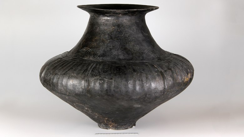 Large conical-necked vessel from the burial mounds at the "Feichtenboden", © Landessammlungen Niederösterreich, UF-10584