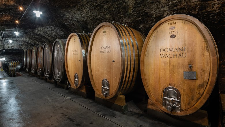 Wooden barrel storage at the Domäne Wachau, © Domäne Wachau