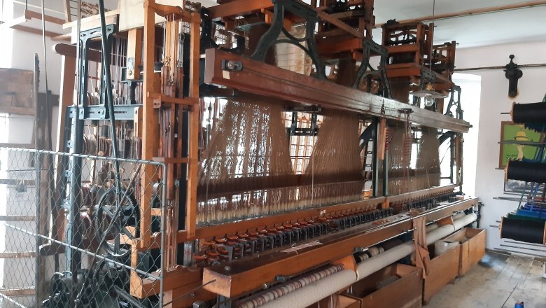 Jaquard loom, &copy; Textilmuseum Gro&szlig;-Siehgarts/Ulrike Pany