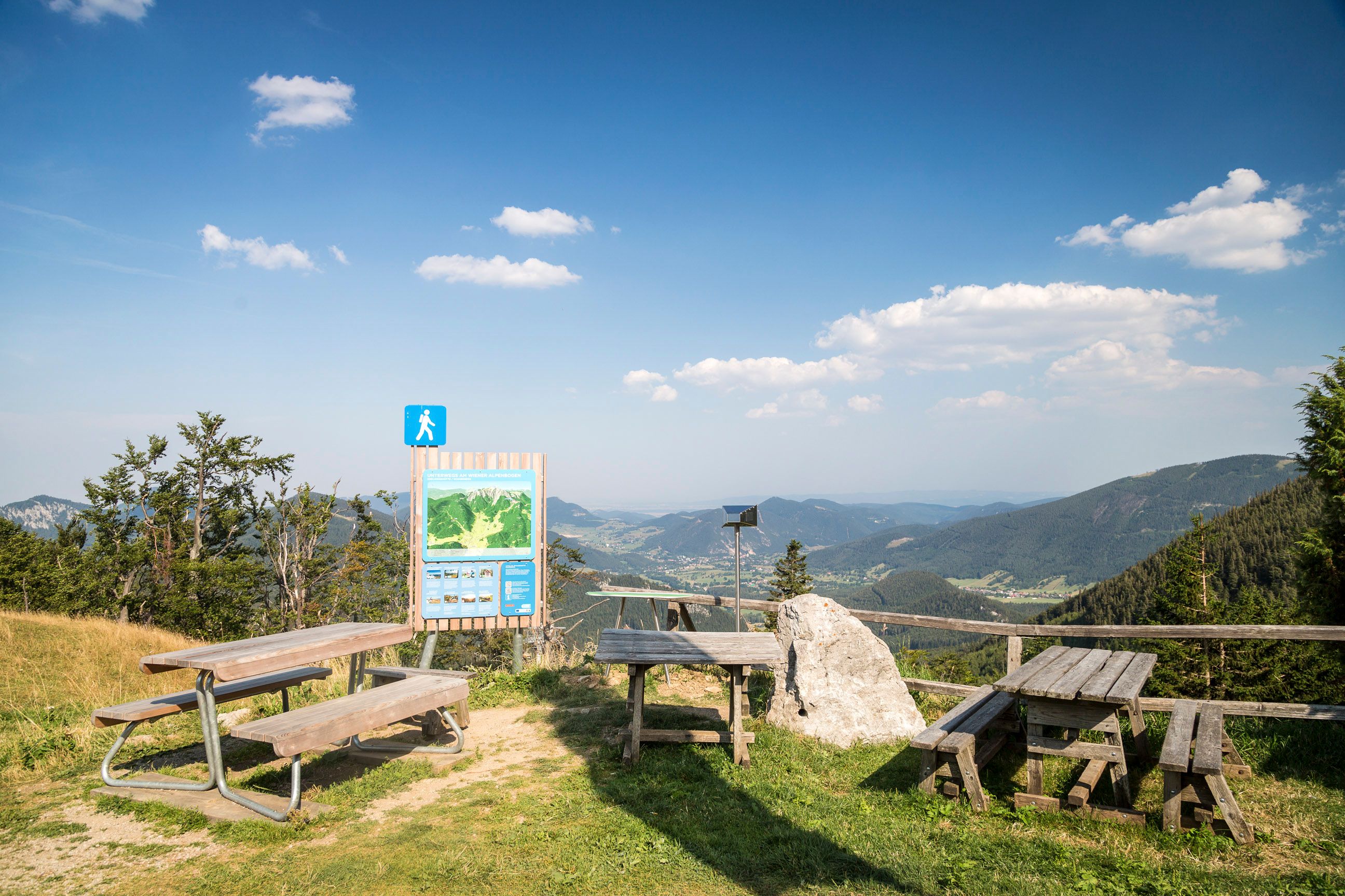 Blickplatz Edelweißhütte Schneeberg