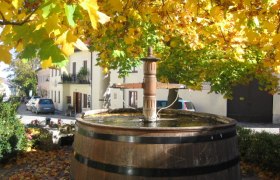 Pilgrims' fountain on the market square, &copy; Radinger Doris
