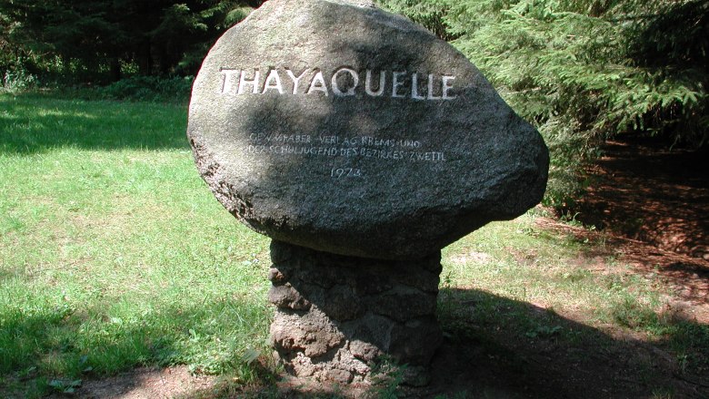 Thaya spring stone, © MG Schweiggers