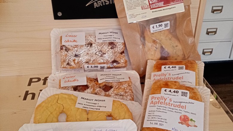 Our village store pastries, &copy; Nadine Sunk