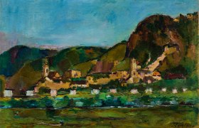Anton Faistauer, Dürnstein, oil on canvas, 1913, © Landessammlungen NÖ