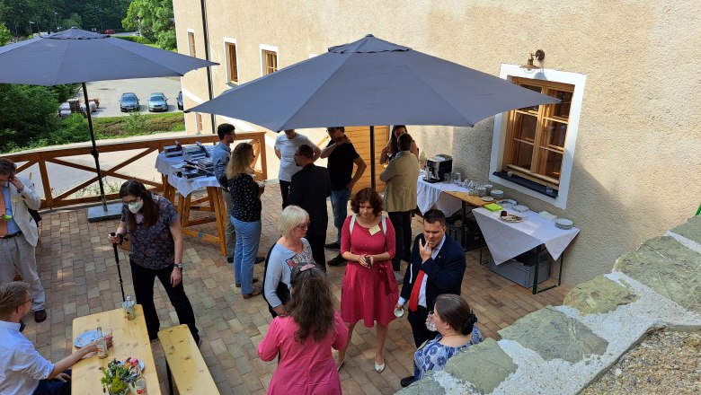 Ide&aacute;lis k&aacute;v&eacute;sz&uuml;netekhez: terasz, &copy; Mariazell im Wienerwald