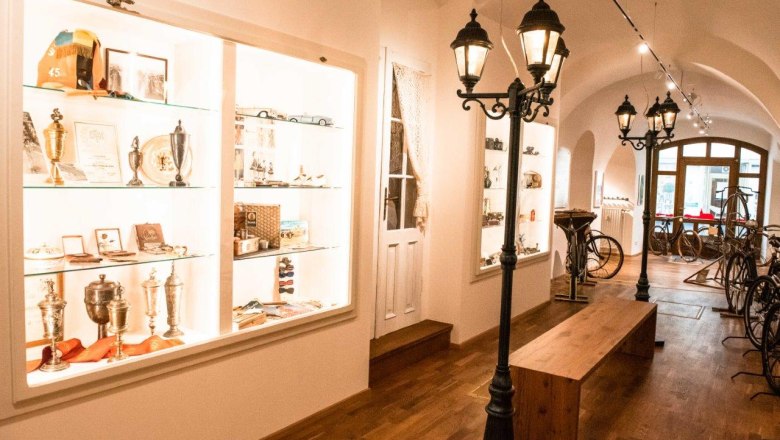 Bicycle museum exhibit, &copy; Mia Bodenstein