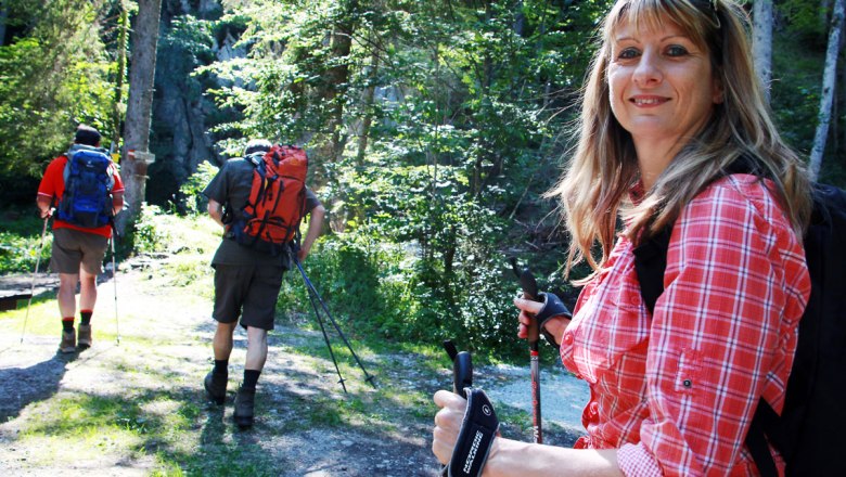 A „Falkenschlucht“ (Sólyomszurdok) bejáratánál, © Mostviertel Tourismus/weinfranz.at