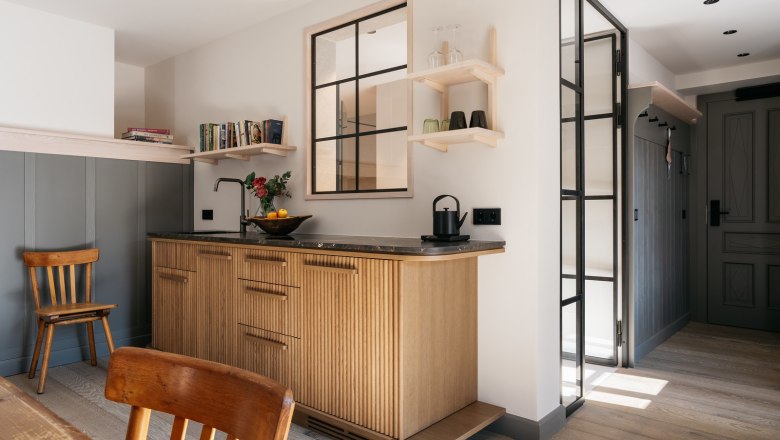 Room with kitchen Refugium, &copy; Gregor Hofbauer