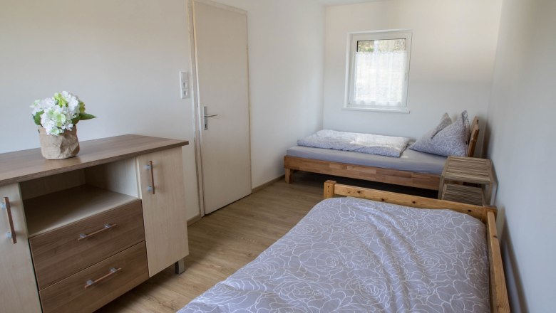 A 2. h&aacute;l&oacute;szoba belső n&eacute;zete, &copy; Chalet-Nordwald, Fotograf Angela Hauler