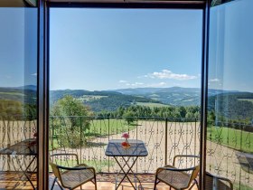 Ausblick vom Zimmer am Wachahof, &copy; Wachahof