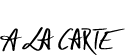 A la Carte: 1 csillag